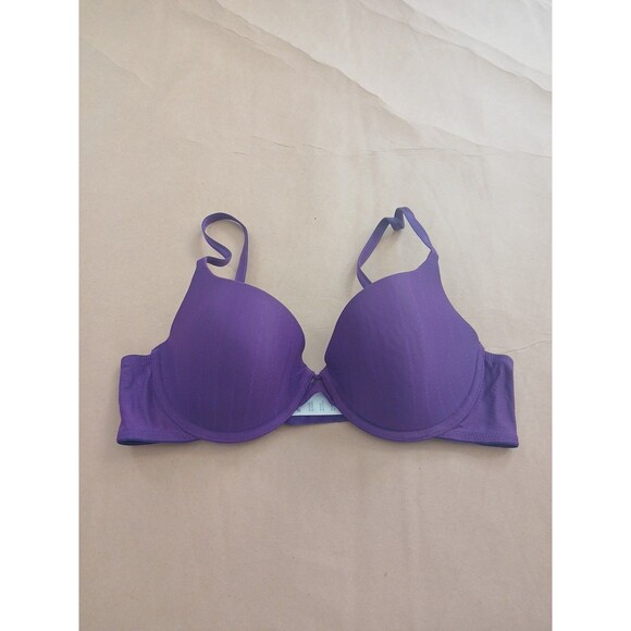 Vassarette Bra Womens 38B Purple Underwire Padded Push Up Style 75-760 - Picture 1 of 5